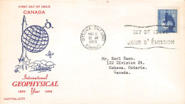 CANADA - FDC 1958 INTERN. GEOPHYSICAL YEAR /4509 - 1952-1960