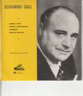 BENIAMINO GIGLI - Altri - Musica Italiana