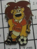 413b Pin's Pins / Beau Et Rare / SPORTS / CLUB FOOTBALL HOLLANDE PAYBAS KNVB LION - Football