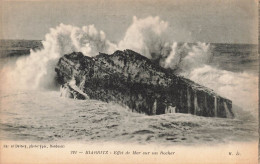 FRANCE - Biarritz - Effet De Mer Sur Un Rocher - Carte Postale Ancienne - Biarritz