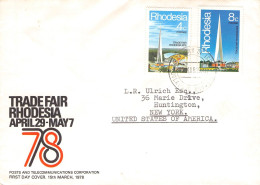 RHODESIA - FDC 1978 TRADE FAIR Mi 204/5 / 4522 - Rhodésie (1964-1980)