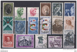 REPUBBLICA:  1957  ANNATA  CPL. -  17  VAL. US. -  SASS. 809/25 - Full Years