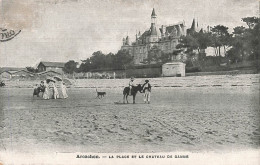 FRANCE - Arcachon - Vue Sur La Plage Et Le Château De Ganne - Colorisé - Animé - Carte Postale Ancienne - Arcachon