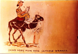 Photo D'une Fresque De L'ancienne Ecole Du Service De Santé Des Armées De LYON "Quand Nous Irons Dans L'Afrique."_CPS009 - Documenti