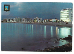 VISTA NOCTURNA DE LA PLAYA / VUE NOCTURNE DE LA PLAGE / BEACH NOCTURNAL VIEW.-  BENIDORM / ALICANTE.- ( ESPAÑA ) - Alicante