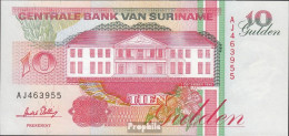 Suriname Pick-Nr: 137b (1996) Bankfrisch 1996 10 Gulden - Suriname