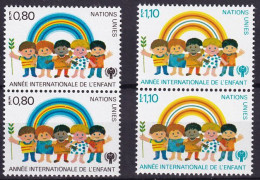 Vereinten Nationen - Genf 83 - 84 Paar Postfrisch, Internationales Jahr Des Kindes (Nr. 2337) - Unused Stamps