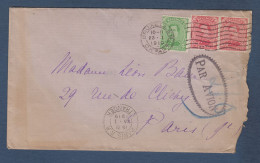 Cachet  PAR  AVION Sur Lettre De Bruxelles à Paris  En 1919 - Cartas & Documentos