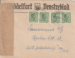 Danemark Lettre Censurée Pour L'Allemagne 1918 - Covers & Documents