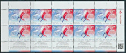 POLAND 2018 JOINT ISSUE WITH ISRAEL INDEPENDENCE 10 STAMP SHEET MNH - Neufs (avec Tabs)