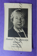 Elisabeth VAN BENEDEN 1878-1957 Echt Karel BUELENS Regio Vilvoorde - Décès