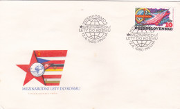 INTERCOM 1980 COVERS  FDC CIRCULATED Tchécoslovaquie - FDC