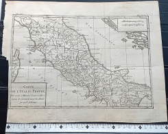 ATLAS MAP ITALIE PROPRE CENTRALE CARTE ANCIENNE MAP BRION DE LA TOUR 1780 - Cartes Géographiques