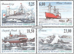 Dänemark - Grönland 441-444 (kompl.Ausg.) Postfrisch 2005 Grönländische Schiffahrt - Unused Stamps