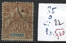 GUYANE FRANCAISE 35 Oblitéré Côte 22 € - Oblitérés