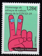 ANDORRA FRANCESA SALUD 2021 Yv 856 MNH - Unused Stamps