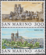 San Marino 1261-1262 Paar (kompl. Ausg.) Postfrisch 1982 Weltstädte: Paris - Unused Stamps