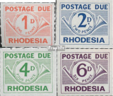 Rhodesien P1C-P4A (kompl.Ausg.) Postfrisch 1965 Portomarken - Rhodesien (1964-1980)