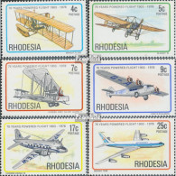 Rhodesien 221-226 (kompl.Ausg.) Postfrisch 1978 Motorflug - Rhodesia (1964-1980)