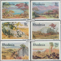 Rhodesien 194-199 (kompl.Ausg.) Postfrisch 1977 Landschaftsgemälde - Rhodesien (1964-1980)