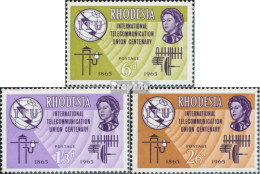 Rhodesien 1-3 (kompl.Ausg.) Postfrisch 1965 ITU - Rhodesia (1964-1980)