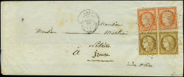 Lettre N° 1+5, Lettre à 1F Affranchie Avec Paire Du 10 Et 40c, OBL PC 3205 28 Août 62 Pour IZEURE, Double Port, 1 Ex. Du - Sonstige & Ohne Zuordnung