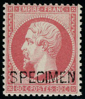 Neuf Sans Charnière N° 19/22, La Série Complète Du 1c Au 80c, Surchargés Specimen, Bon Centrage Dans L'ensemble, Quasi I - Sonstige & Ohne Zuordnung