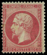 Neuf Avec Charnière N° 24a, 80c Rose Foncé, C.L., TB, Signé Roumet - Sonstige & Ohne Zuordnung