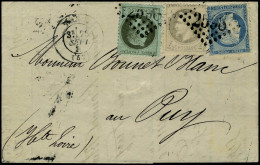 Lettre N° 25, 26 + 37, Tarif De Septembre 1871 à 25 Aff Tricolore De Nancy Pour Le Puy T.B. - Sonstige & Ohne Zuordnung