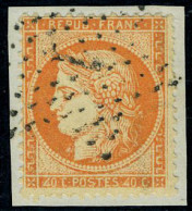 Fragment N° 38d, 40c Orange, Variété 4 Larges Sur Fragment, TB - Andere & Zonder Classificatie