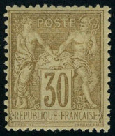 Neuf Avec Charnière N° 80, 30c Brun Jaune Type II, T.B. - Andere & Zonder Classificatie