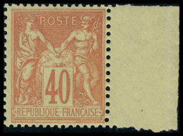 Neuf Sans Charnière N° 94 40c Orange BdF, TB - Other & Unclassified