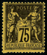 Neuf Sans Charnière N° 99, 75c Violet Sur Orange, T.B. - Andere & Zonder Classificatie