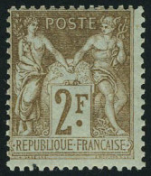 Neuf Avec Charnière N° 105, 2f Bistre Sur Azuré, T.B. - Andere & Zonder Classificatie