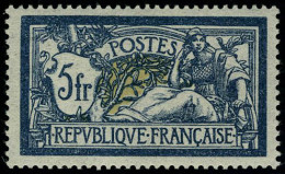 Neuf Avec Charnière N° 123a, 5F Bleu Et Olive, Excellent Centrage, Cl, TB - Andere & Zonder Classificatie