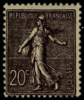 Neuf Sans Charnière N° 131, 131a, Les 2 Nuances Du 20c Semeuse Lignée, T.B. - Other & Unclassified