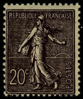 Neuf Sans Charnière N° 131, 131a, Les 2 Nuances Du 20c Semeuse Lignée, T.B. - Autres & Non Classés