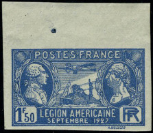 Neuf Sans Charnière N° 245a, 1.50 Légion Américaine Non-dentelé BdF, TB, Signé - Sonstige & Ohne Zuordnung