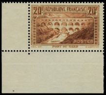 Neuf Sans Charnière N° 262, 20f Pont Du Gard Cdf Superbe - Autres & Non Classés