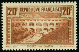 Neuf Avec Charnière N° 262, 20f Pont Du Gard, Type IIB, TB - Sonstige & Ohne Zuordnung