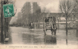 FRANCE - Paris - Inondation Janvier 1910 - Vue Sur La Rue De La Convention - LL - Carte Postale Ancienne - Inondations De 1910