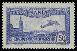 Neuf Sans Charnière N° 6b, 1.50 Avion Outremer Vif T.B. Signé Calves - Autres & Non Classés