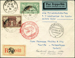 Lettre Zeppelin 11e SAF 1934 Pour Le Brésil, TB - Other & Unclassified