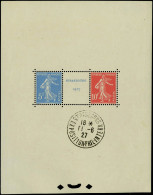 Neuf Avec Charnière N° 2a, Bloc De Strasbourg Obl Hors Timbres, T.B. - Other & Unclassified