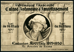 Neuf Sans Charnière N° 256-C1, Carnet De 8 T. Sourire De Reims, Rousseur Sur 1 Bdf Sinon T.B. - Sonstige & Ohne Zuordnung
