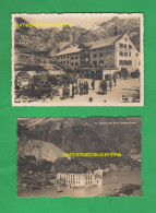 Suisse Diga Dam Grimselpass Albergo Grimsel Hospiz Prima E Dopo L'acqua Svizzera Switzerland Schweiz - Grimentz