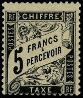 Neuf Avec Charnière N° 24, 5f Noir, Cl, T.B. Signé Calves - Otros & Sin Clasificación