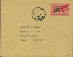 Lettre N° 30, 6c US Surchargé RF, MARSEILLE S/lettre, TB, Signé Mayer - Sonstige & Ohne Zuordnung