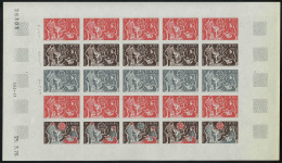 Neuf Sans Charnière N° 253/4, Europa 1976, La Paire, Essai De Couleur, ND, En Feuille Complète De 25. T.B. - Other & Unclassified