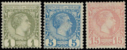 Neuf Sans Charnière N° 1+3+5, 1, 5 Et 10c CHARLES III, TB - Photo WEB - Other & Unclassified